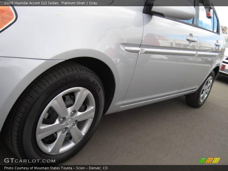 Platinum Silver / Gray 2008 Hyundai Accent GLS Sedan