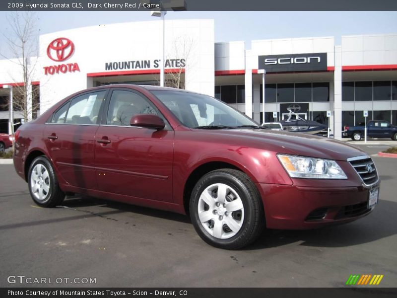 Dark Cherry Red / Camel 2009 Hyundai Sonata GLS