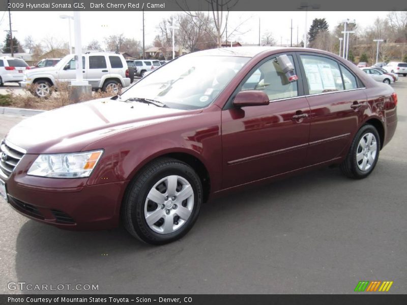 Dark Cherry Red / Camel 2009 Hyundai Sonata GLS