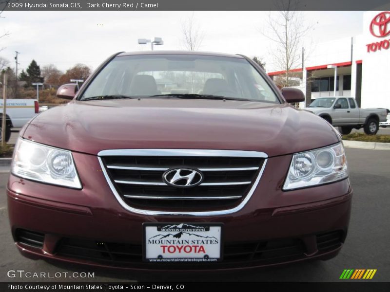 Dark Cherry Red / Camel 2009 Hyundai Sonata GLS
