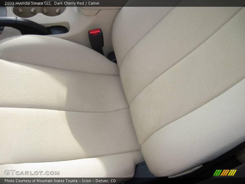 Dark Cherry Red / Camel 2009 Hyundai Sonata GLS