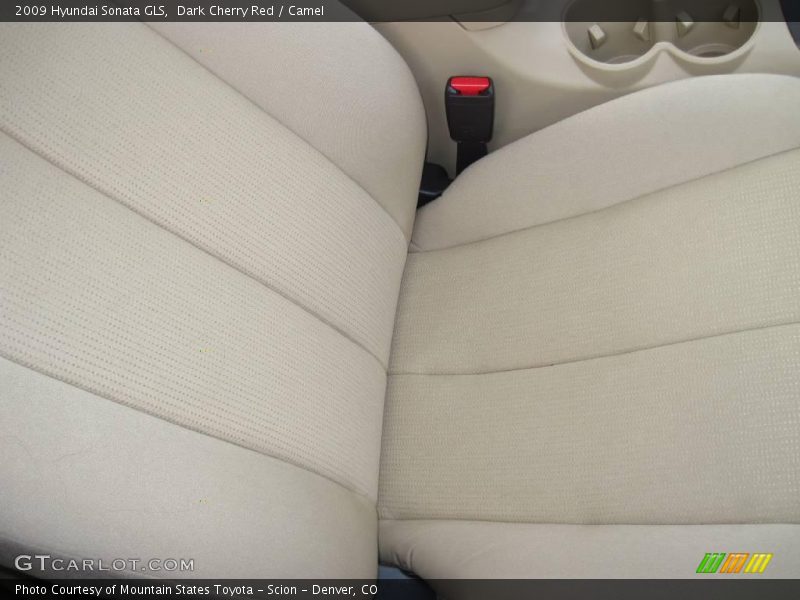 Dark Cherry Red / Camel 2009 Hyundai Sonata GLS