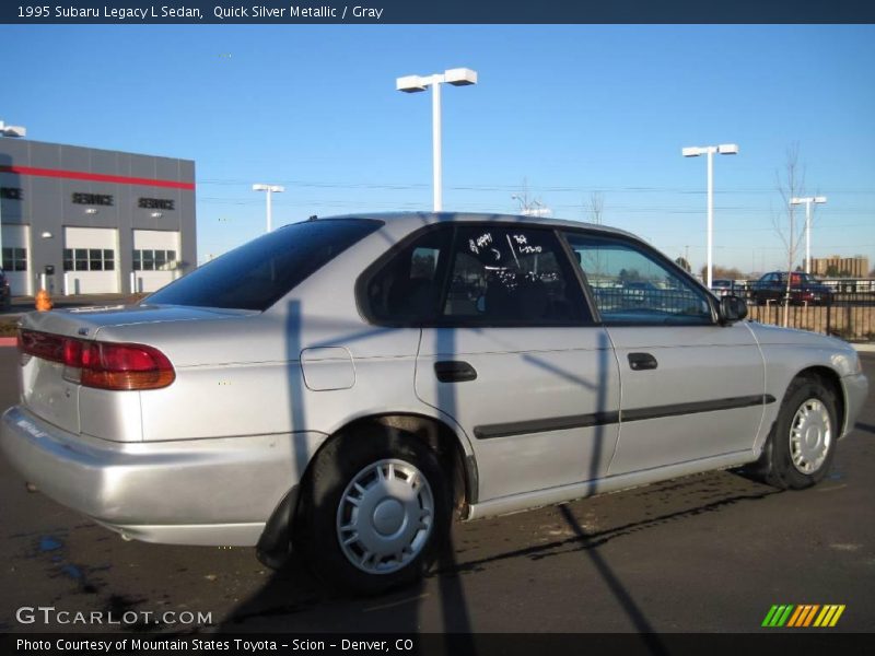 Quick Silver Metallic / Gray 1995 Subaru Legacy L Sedan