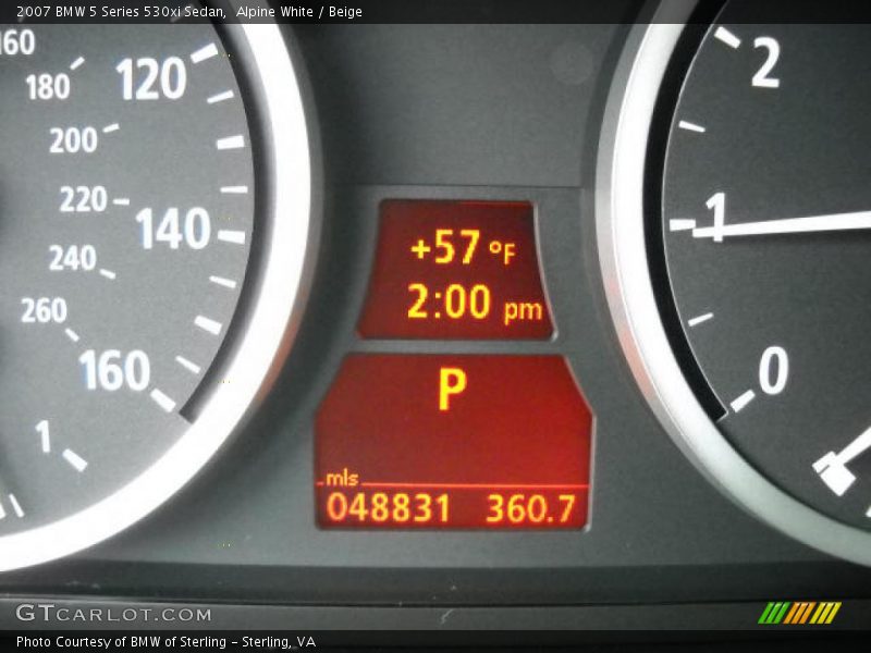 Alpine White / Beige 2007 BMW 5 Series 530xi Sedan