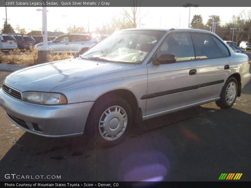 Quick Silver Metallic / Gray 1995 Subaru Legacy L Sedan