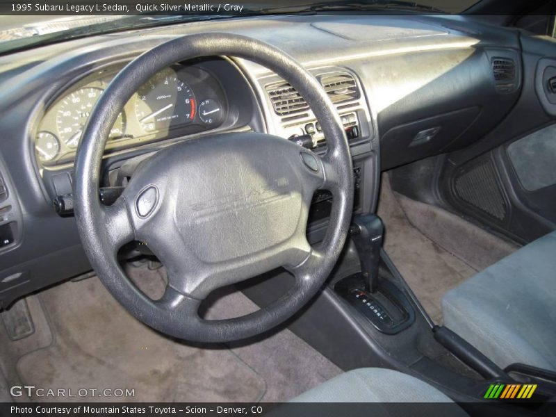 Quick Silver Metallic / Gray 1995 Subaru Legacy L Sedan