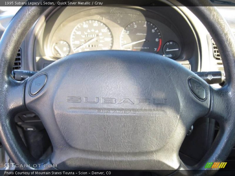 Quick Silver Metallic / Gray 1995 Subaru Legacy L Sedan