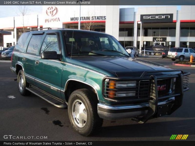 Emerald Green Metallic / Neutral 1996 GMC Yukon SLT 4x4