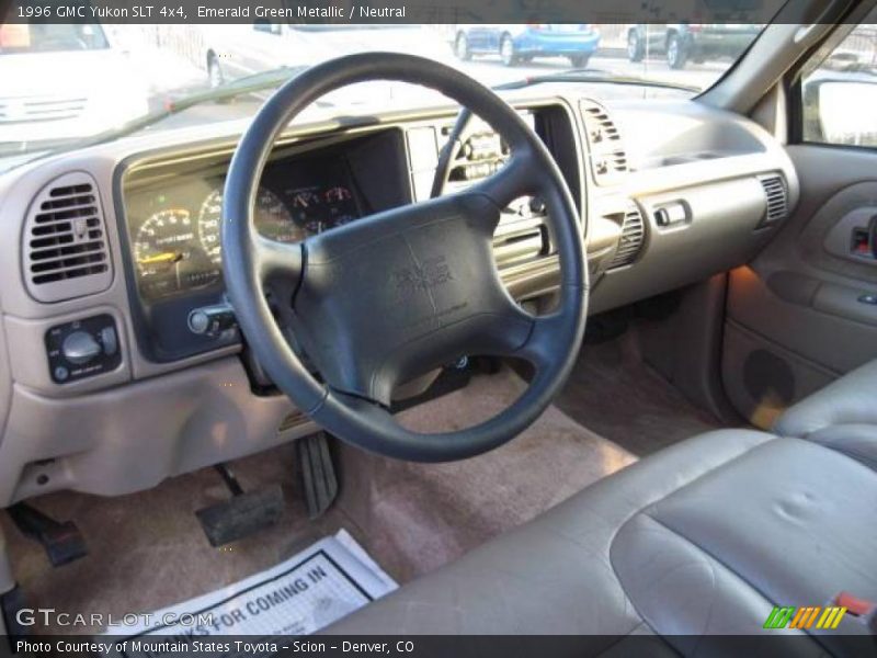 Emerald Green Metallic / Neutral 1996 GMC Yukon SLT 4x4