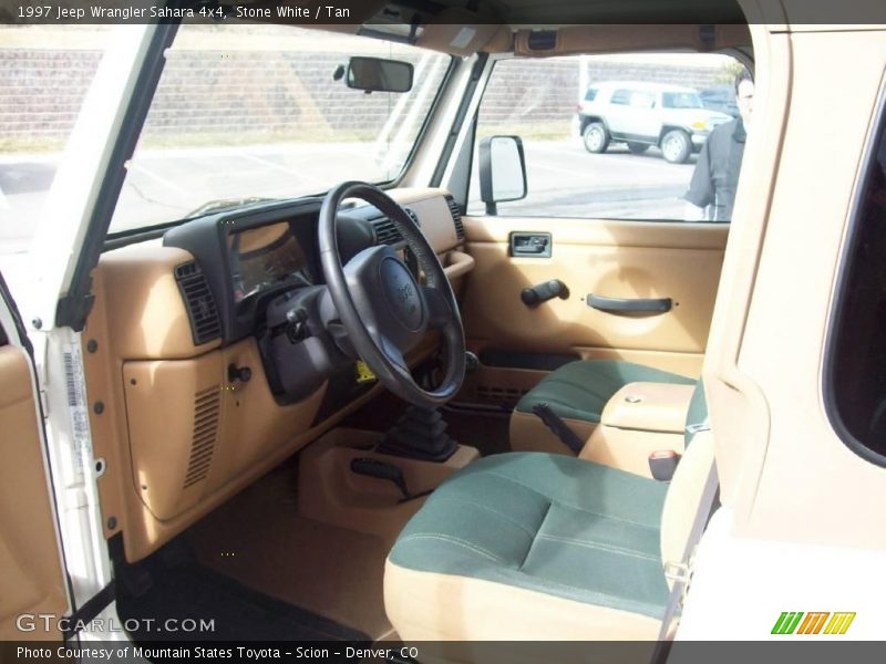 Stone White / Tan 1997 Jeep Wrangler Sahara 4x4