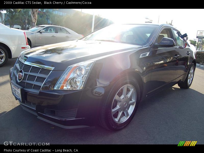 Black Cherry / Cashmere/Cocoa 2009 Cadillac CTS Sedan