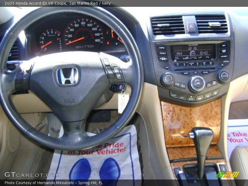 San Marino Red / Ivory 2003 Honda Accord EX V6 Coupe