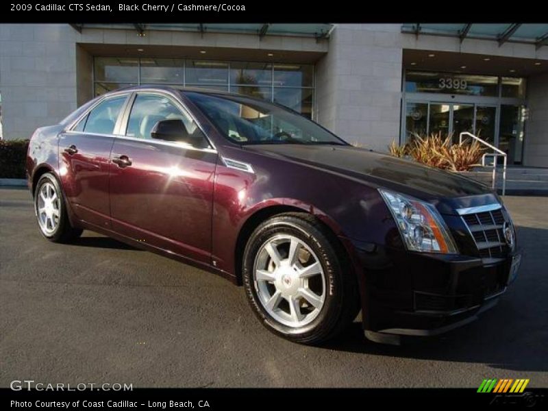 Black Cherry / Cashmere/Cocoa 2009 Cadillac CTS Sedan