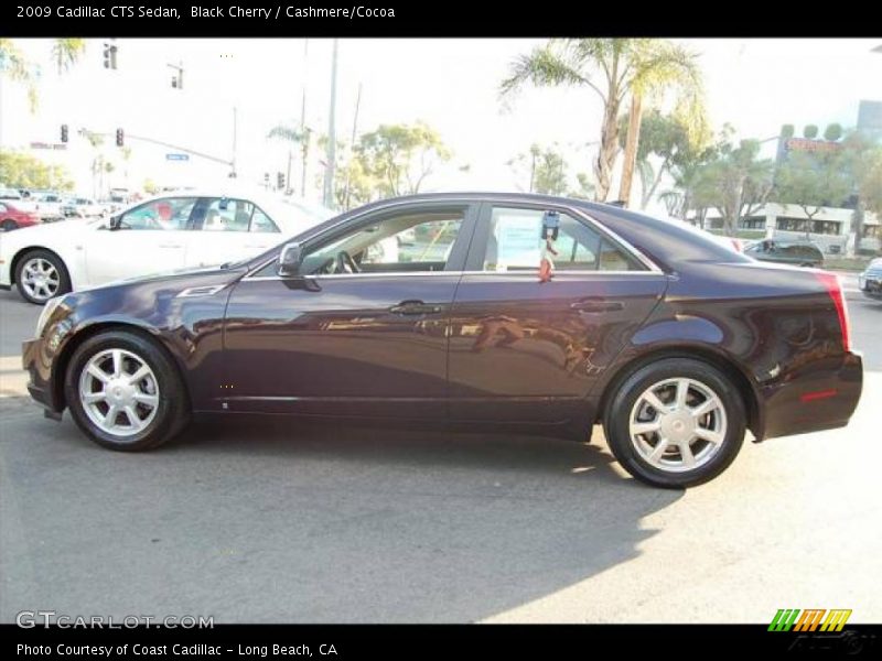 Black Cherry / Cashmere/Cocoa 2009 Cadillac CTS Sedan