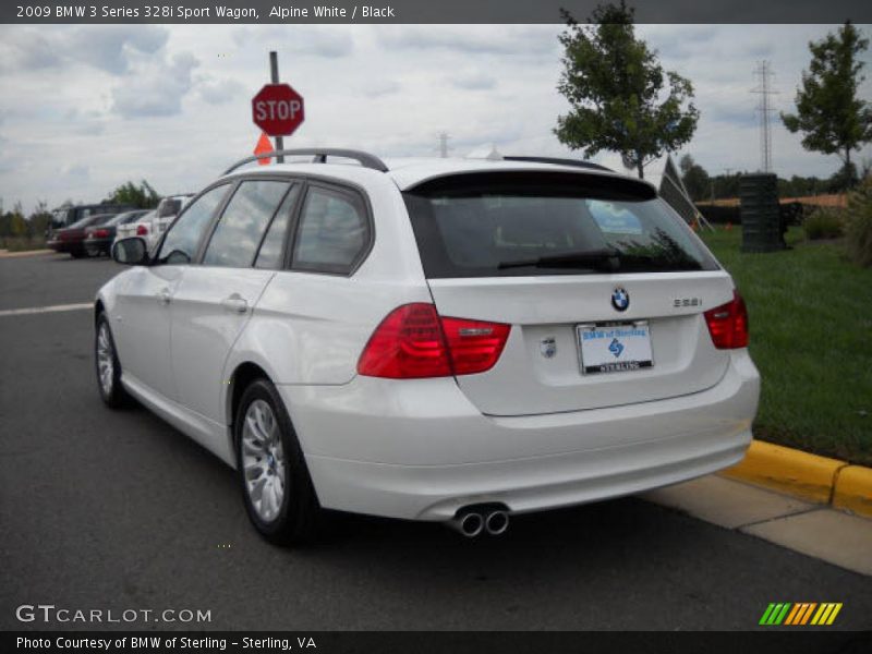 Alpine White / Black 2009 BMW 3 Series 328i Sport Wagon