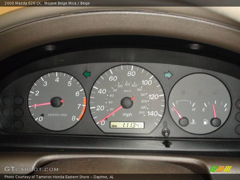 Mojave Beige Mica / Beige 2000 Mazda 626 LX