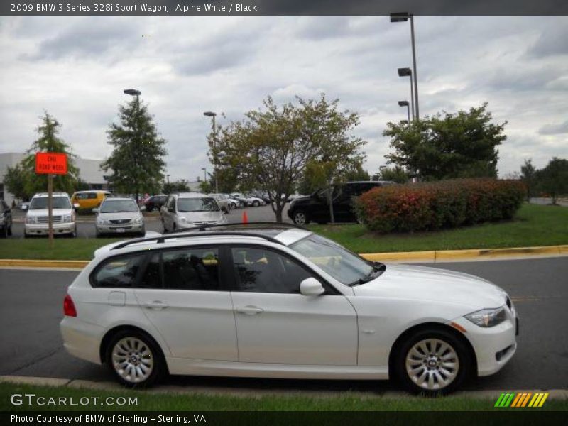 Alpine White / Black 2009 BMW 3 Series 328i Sport Wagon