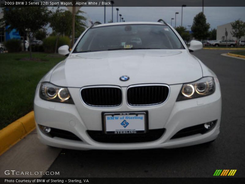 Alpine White / Black 2009 BMW 3 Series 328i Sport Wagon