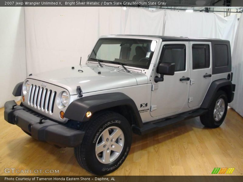 Bright Silver Metallic / Dark Slate Gray/Medium Slate Gray 2007 Jeep Wrangler Unlimited X