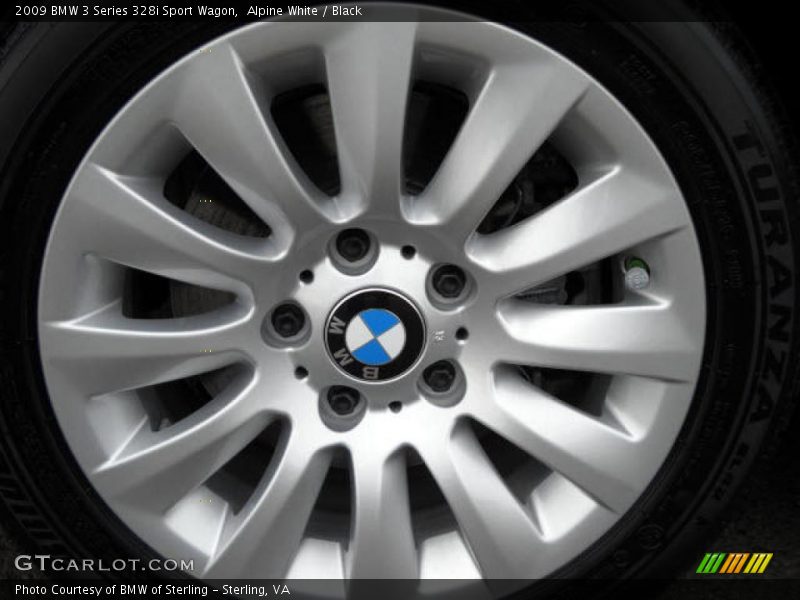 Alpine White / Black 2009 BMW 3 Series 328i Sport Wagon