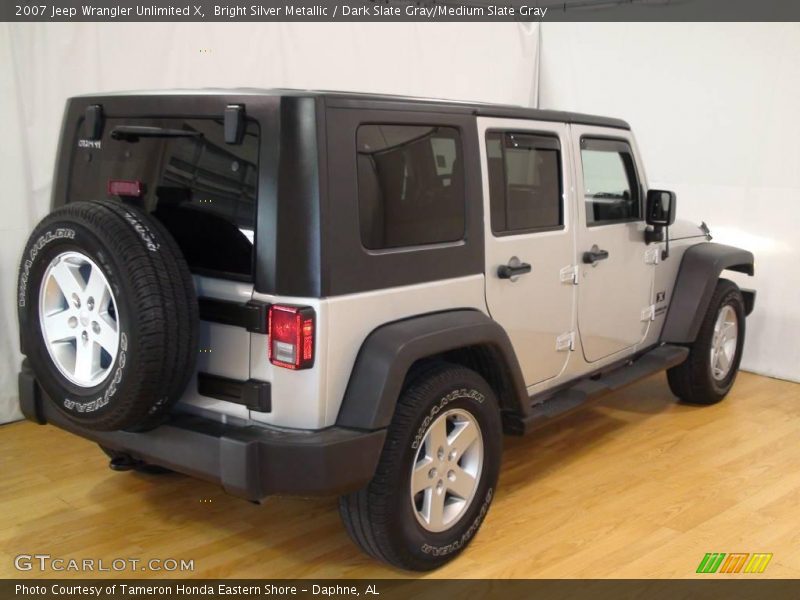 Bright Silver Metallic / Dark Slate Gray/Medium Slate Gray 2007 Jeep Wrangler Unlimited X