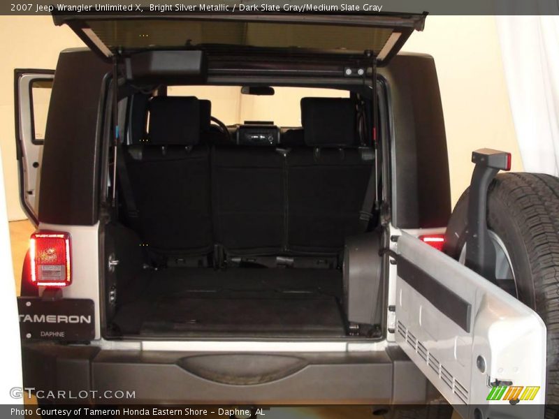 Bright Silver Metallic / Dark Slate Gray/Medium Slate Gray 2007 Jeep Wrangler Unlimited X