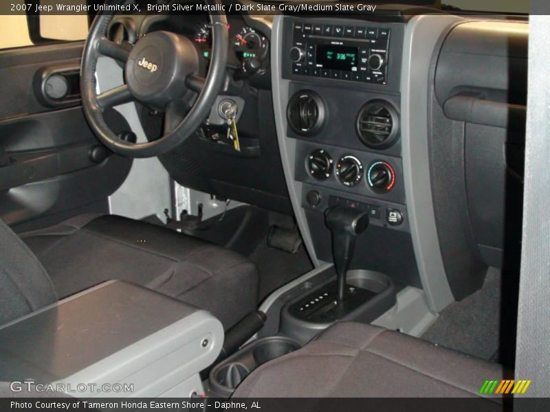 Bright Silver Metallic / Dark Slate Gray/Medium Slate Gray 2007 Jeep Wrangler Unlimited X