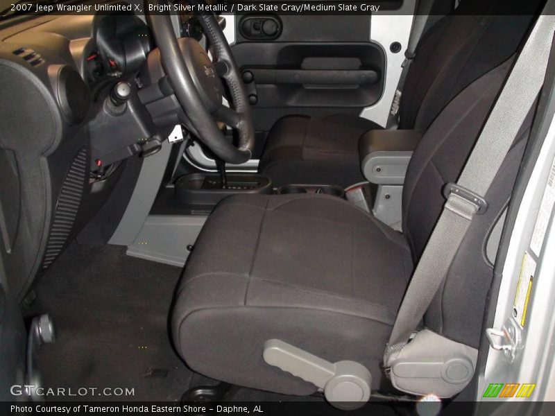 Bright Silver Metallic / Dark Slate Gray/Medium Slate Gray 2007 Jeep Wrangler Unlimited X
