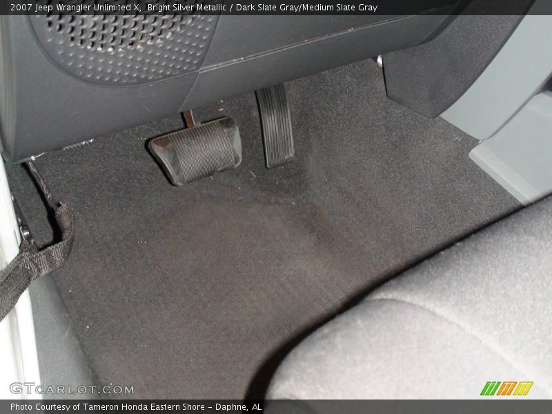 Bright Silver Metallic / Dark Slate Gray/Medium Slate Gray 2007 Jeep Wrangler Unlimited X