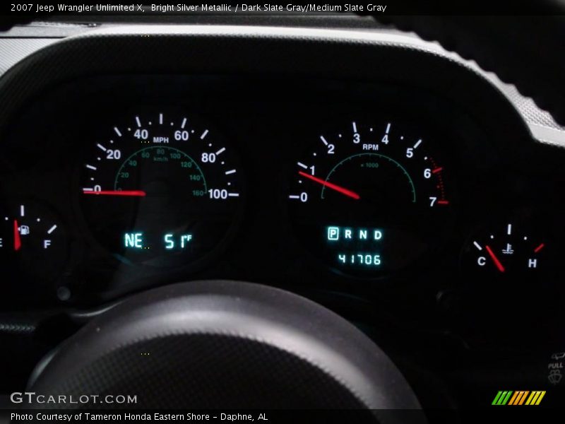 Bright Silver Metallic / Dark Slate Gray/Medium Slate Gray 2007 Jeep Wrangler Unlimited X