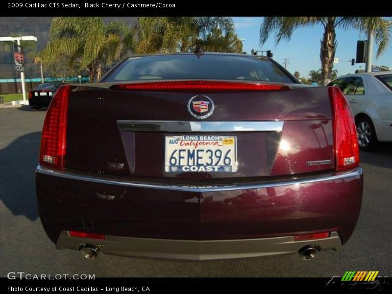 Black Cherry / Cashmere/Cocoa 2009 Cadillac CTS Sedan