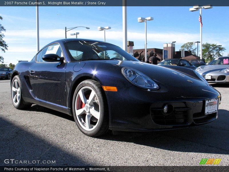 Midnight Blue Metallic / Stone Grey 2007 Porsche Cayman S