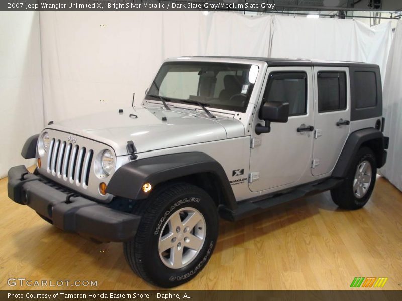 Bright Silver Metallic / Dark Slate Gray/Medium Slate Gray 2007 Jeep Wrangler Unlimited X