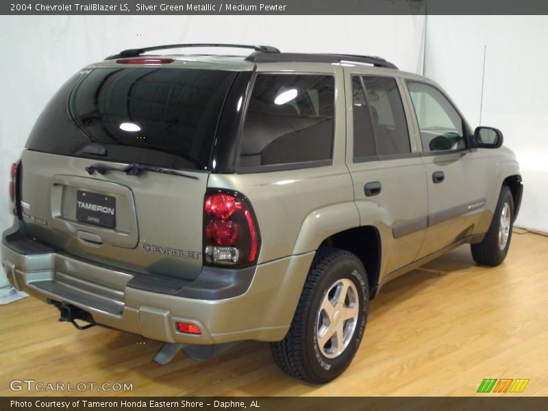 Silver Green Metallic / Medium Pewter 2004 Chevrolet TrailBlazer LS