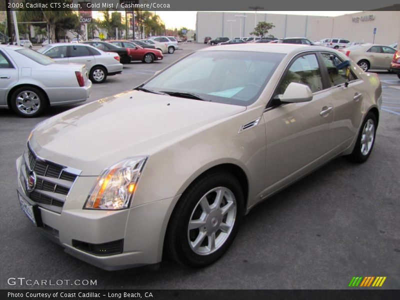 Gold Mist / Cashmere/Cocoa 2009 Cadillac CTS Sedan