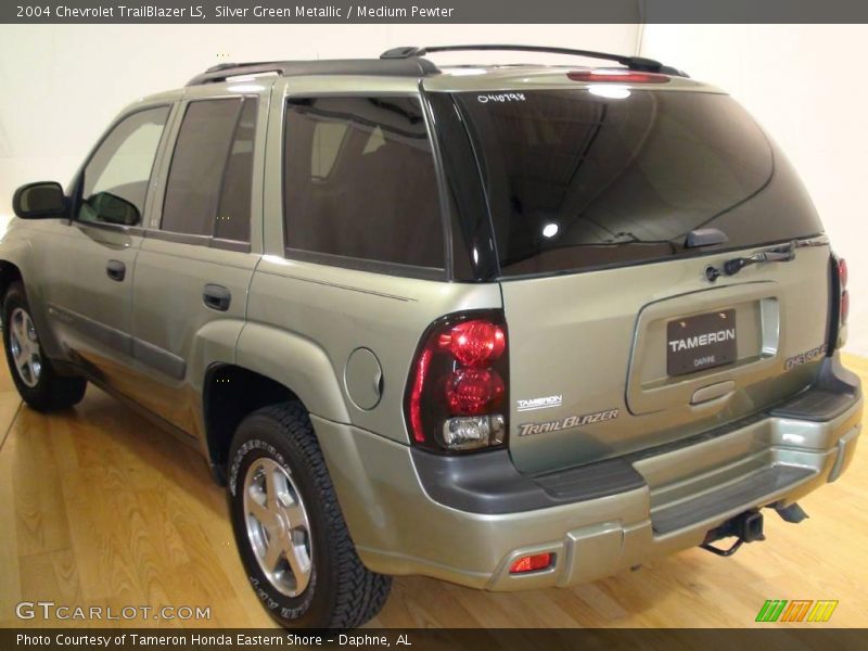 Silver Green Metallic / Medium Pewter 2004 Chevrolet TrailBlazer LS