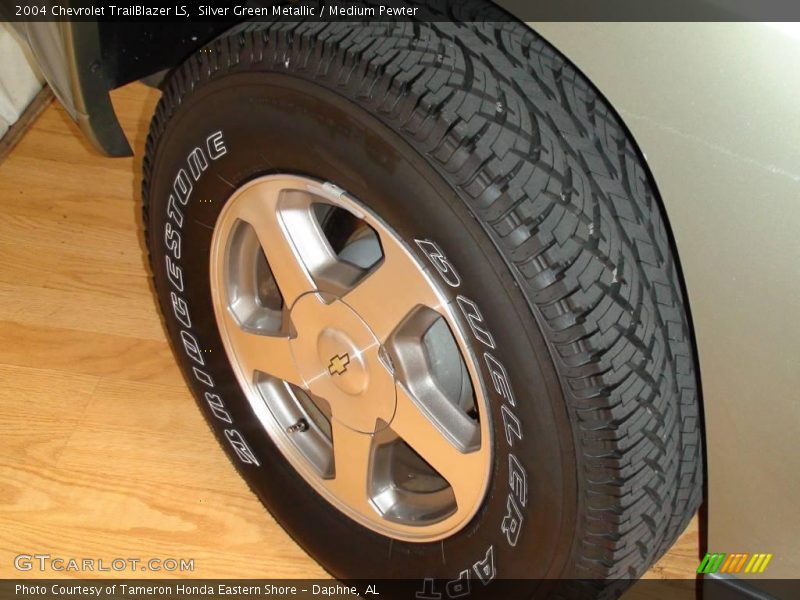 Silver Green Metallic / Medium Pewter 2004 Chevrolet TrailBlazer LS