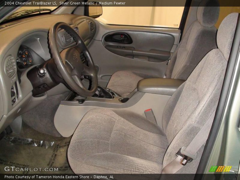Silver Green Metallic / Medium Pewter 2004 Chevrolet TrailBlazer LS