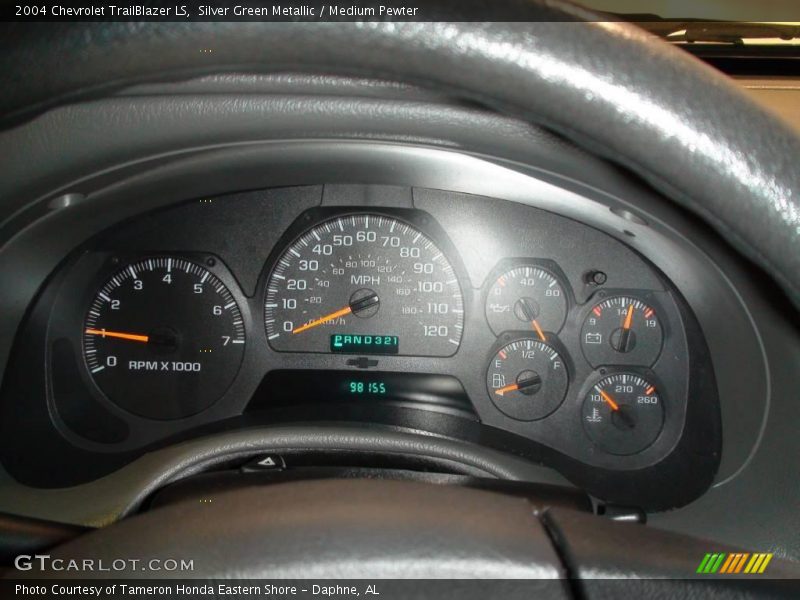 Silver Green Metallic / Medium Pewter 2004 Chevrolet TrailBlazer LS