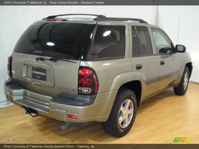 Silver Green Metallic / Medium Pewter 2004 Chevrolet TrailBlazer LS