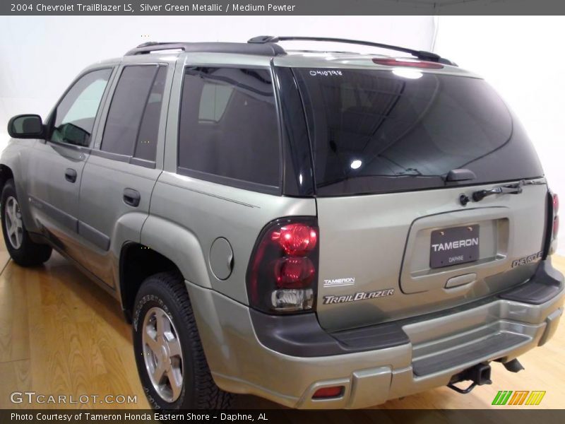 Silver Green Metallic / Medium Pewter 2004 Chevrolet TrailBlazer LS
