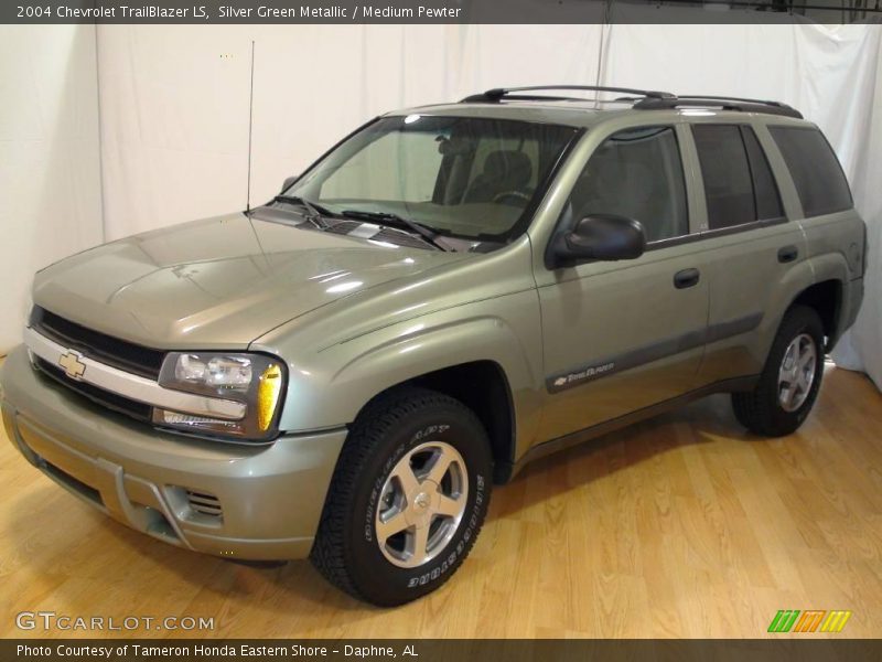 Silver Green Metallic / Medium Pewter 2004 Chevrolet TrailBlazer LS