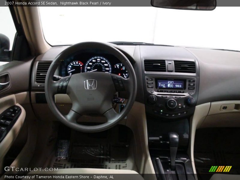 Nighthawk Black Pearl / Ivory 2007 Honda Accord SE Sedan