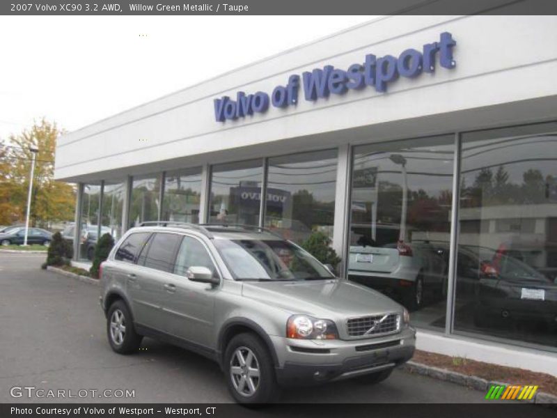 Willow Green Metallic / Taupe 2007 Volvo XC90 3.2 AWD