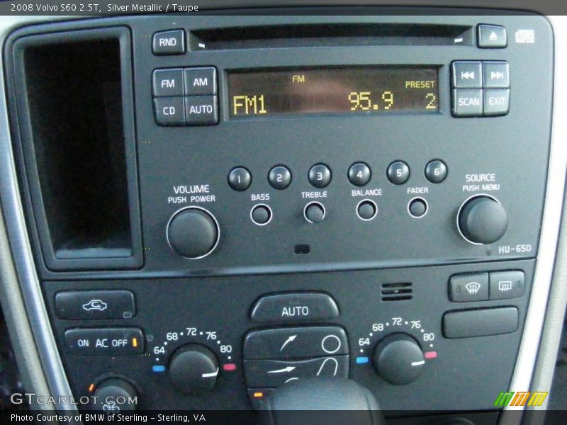 Silver Metallic / Taupe 2008 Volvo S60 2.5T