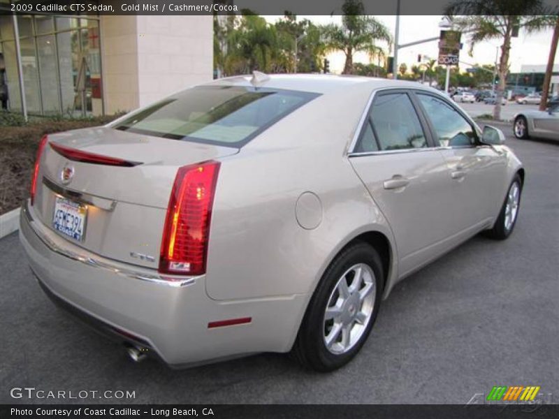 Gold Mist / Cashmere/Cocoa 2009 Cadillac CTS Sedan