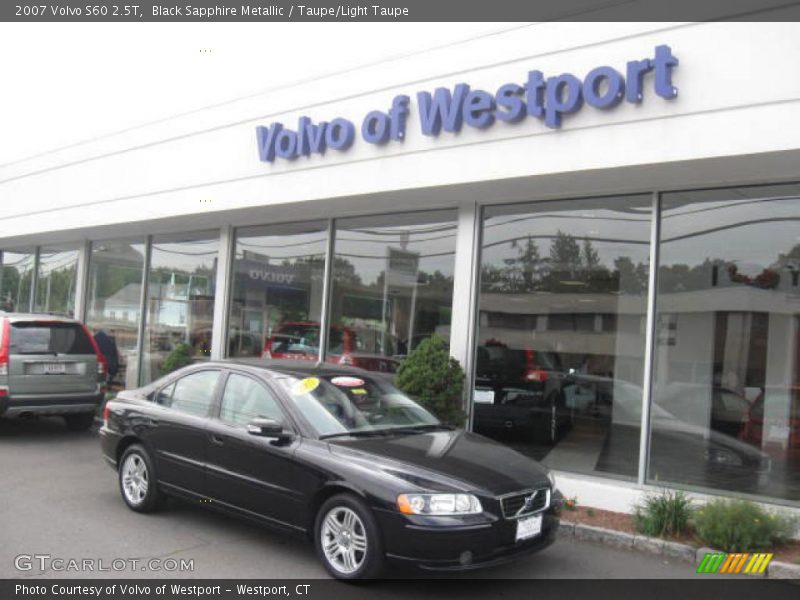 Black Sapphire Metallic / Taupe/Light Taupe 2007 Volvo S60 2.5T