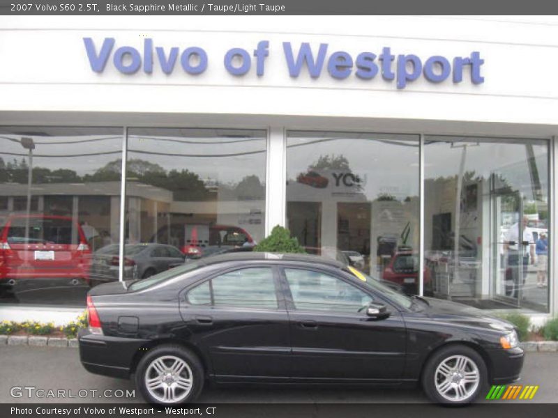 Black Sapphire Metallic / Taupe/Light Taupe 2007 Volvo S60 2.5T