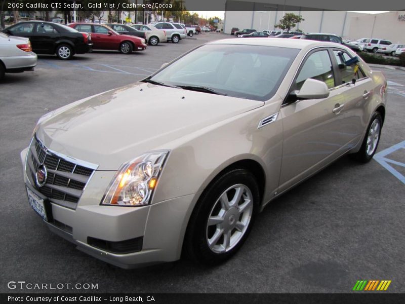Gold Mist / Cashmere/Cocoa 2009 Cadillac CTS Sedan