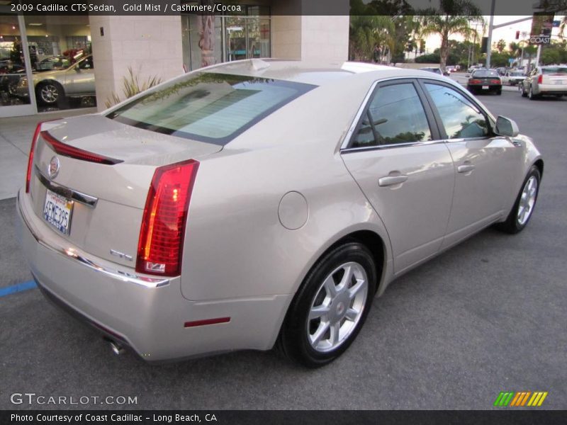 Gold Mist / Cashmere/Cocoa 2009 Cadillac CTS Sedan
